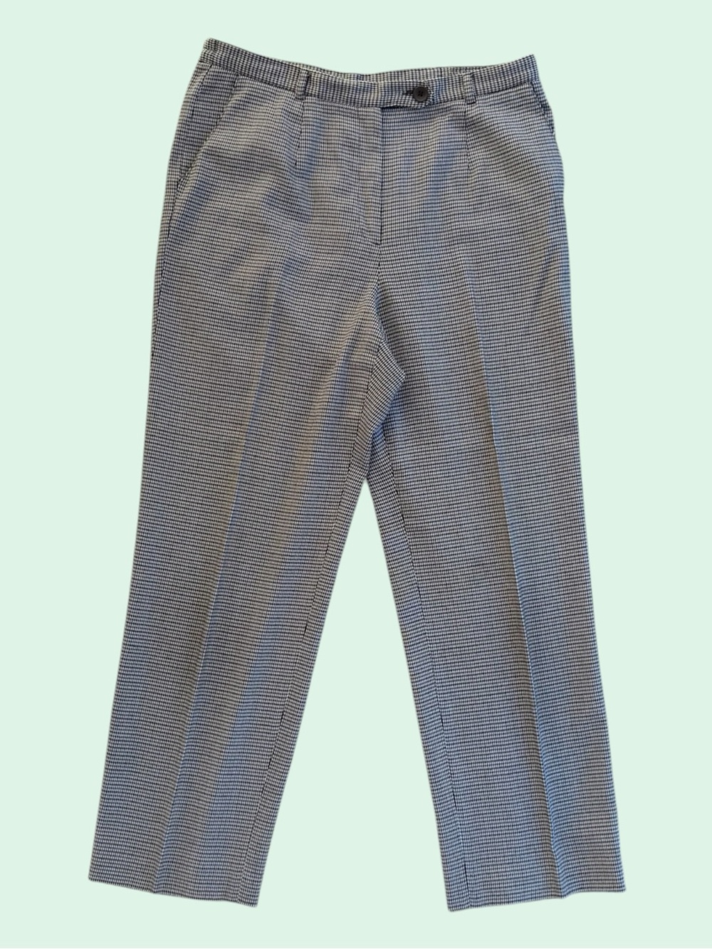 Covington Houndstooth Petite Stretch Pants - Black & White